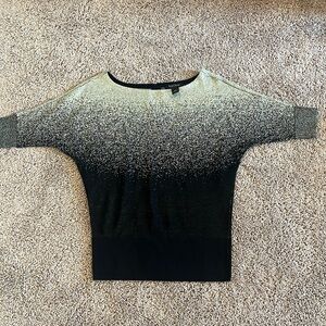 Gold and Black White House Black Market Top